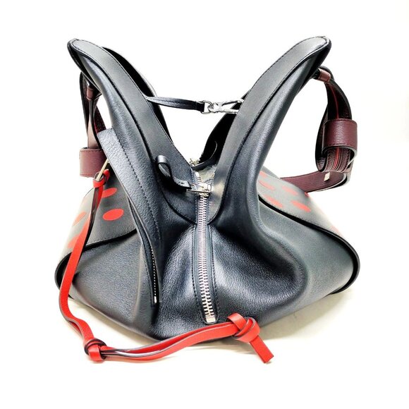 LOEWE Shoulder Bag Black Leather mon-1238-091525 - Picture 3 of 16